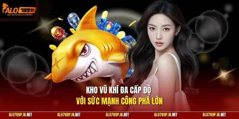 Kho vũ khí đa cấp độ với sức mạnh công phá lớn