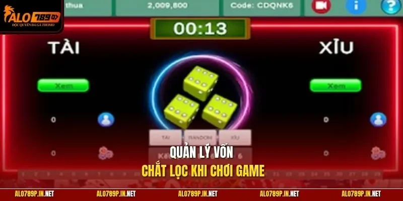 Quản lý vốn chắt lọc khi chơi game
